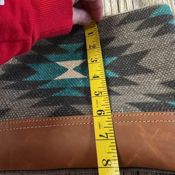 Myra Bag Wristlet Canvas and Leather - Picture 3 of 6